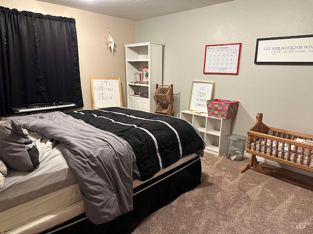 bedroom with carpet flooring