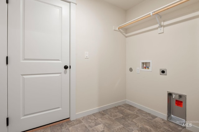 laundry room with hookup for a washing machine and electric dryer hookup