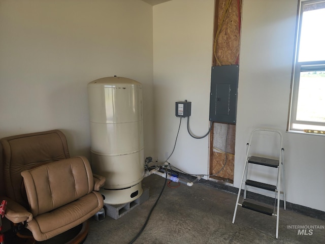 utility room featuring electric panel