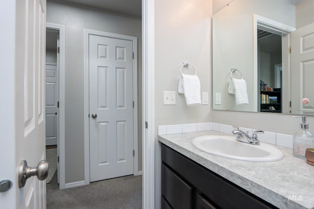 bathroom featuring vanity