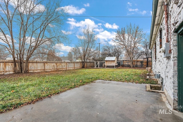 92 N Yale St, Nampa, ID 83651 - view of yard featuring a patio and a fenced backyard
