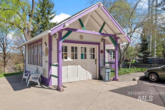 view of outbuilding with an outdoor structure