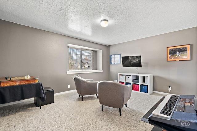 2801 W Lost Rpds, Meridian, ID 83646 - interior space with carpet flooring, baseboards, and a textured ceiling