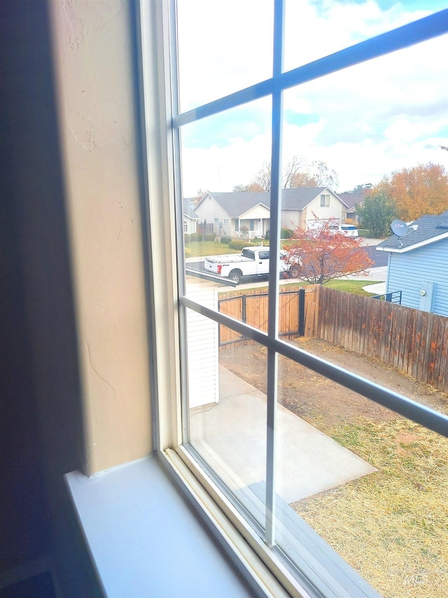 interior details featuring a residential view