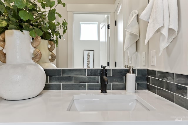 bathroom featuring vanity