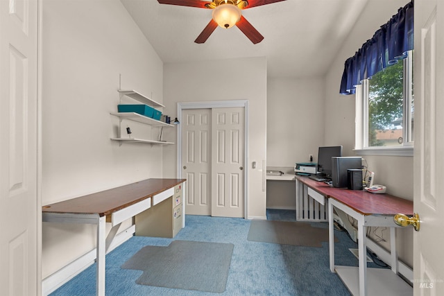2313 River Oaks Ct, Nampa, ID 83686 - carpeted office space with a ceiling fan