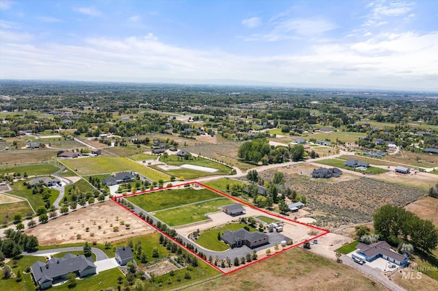 550 W Heikes Ln, Eagle, ID 83616 - aerial overview of property's location with property parcel outlined