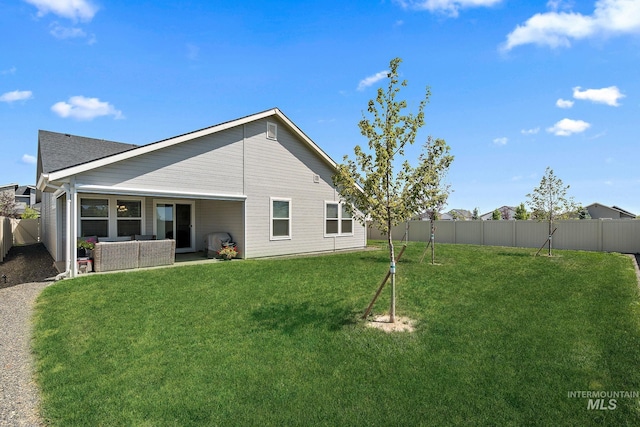 2701 N Ice Fire Pl, Star, ID 83669 - back of house with an outdoor living space