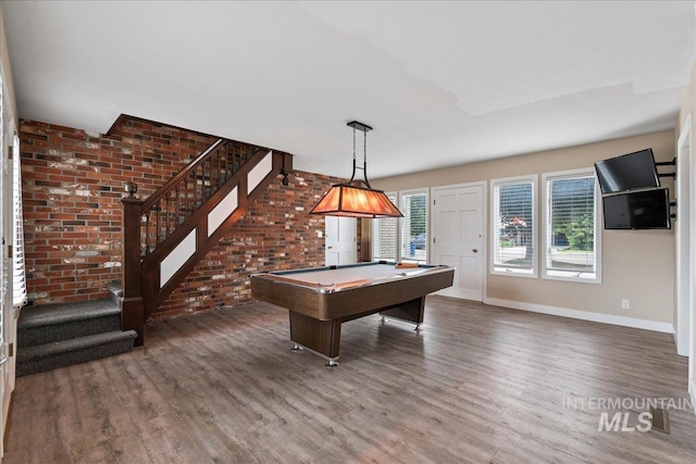 905 S Canyon St, Nampa, ID 83686 - game room with wood finished floors, baseboards, and pool table