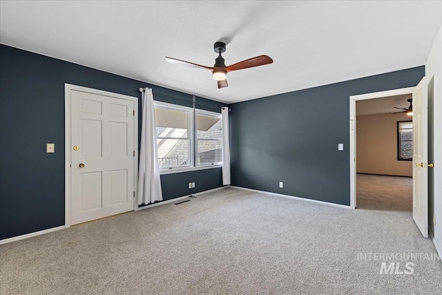 905 S Canyon St, Nampa, ID 83686 - unfurnished bedroom featuring carpet, baseboards, and ceiling fan