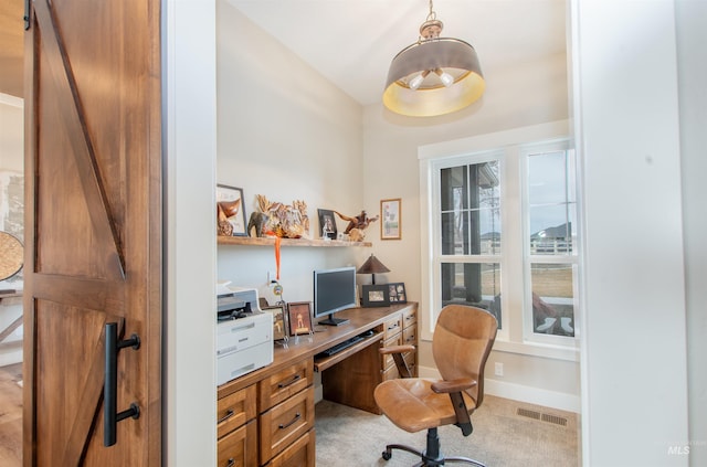 14050 Hidalgo Ranch Pl, Nampa, ID 83651 - home office featuring light colored carpet and visible vents