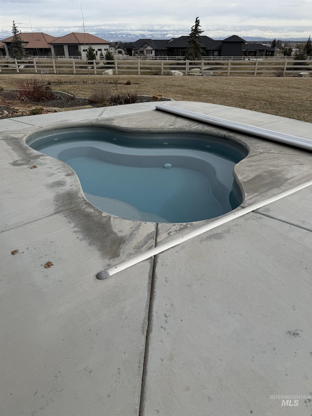 14050 Hidalgo Ranch Pl, Nampa, ID 83651 - view of pool featuring a patio, a fenced in pool, and a fenced backyard