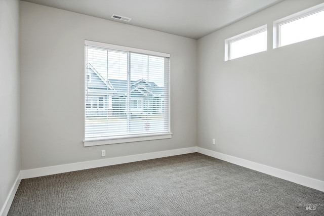 spare room featuring carpet flooring