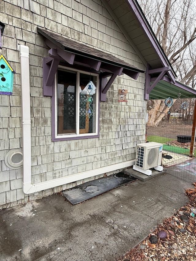 view of home's exterior featuring ac unit