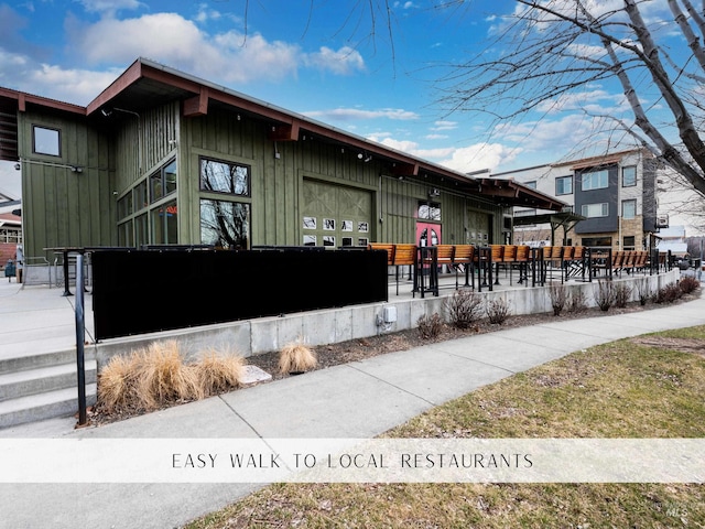 5085 S Taboo Pl, Boise, ID 83716 - view of property exterior featuring board and batten siding and a fenced front yard