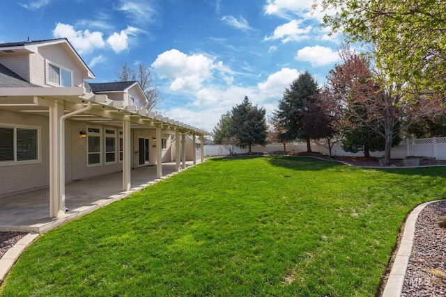 2853 N High Desert Way, Meridian, ID 83646 - view of yard featuring a patio and a pergola