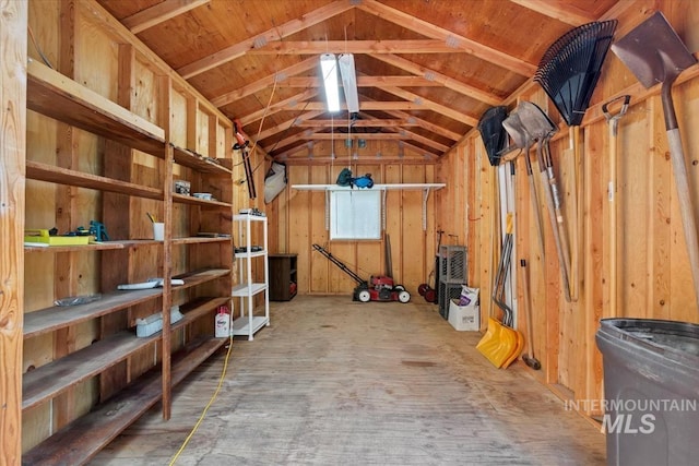 view of storage room