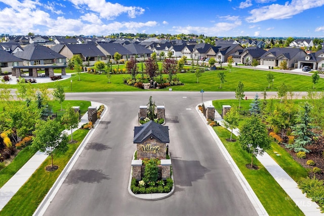 drone / aerial view featuring a residential view