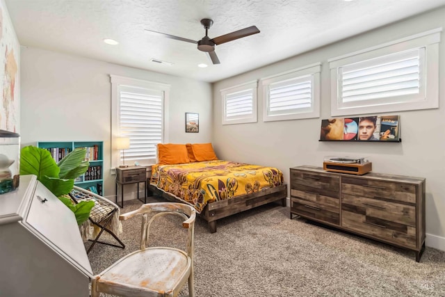 9115 S Palena Ave, Kuna, ID 83634 - bedroom with carpet, ceiling fan, and recessed lighting