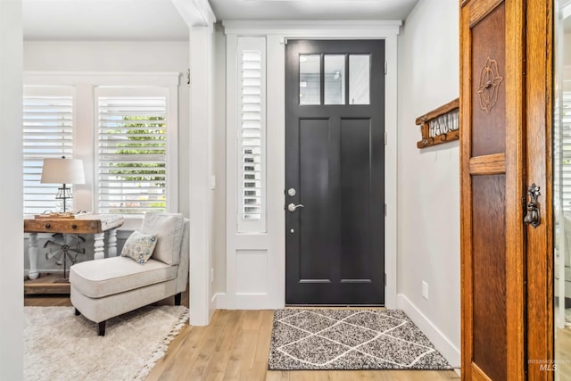 9115 S Palena Ave, Kuna, ID 83634 - entrance foyer with light wood-style floors and baseboards