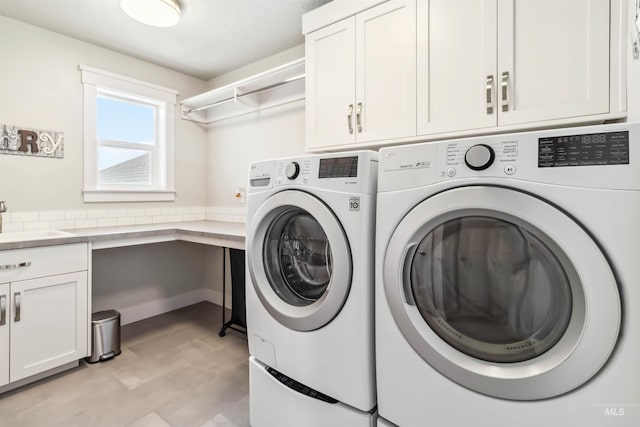 9115 S Palena Ave, Kuna, ID 83634 - laundry area with washer and dryer and cabinet space
