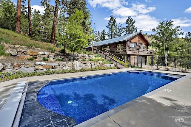 10 Daggett Rim, Boise, ID 83716 - view of pool featuring stairs and a deck