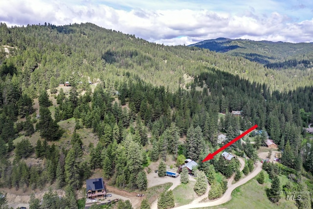 10 Daggett Rim, Boise, ID 83716 - aerial overview of property's location with a forest and a mountainous background
