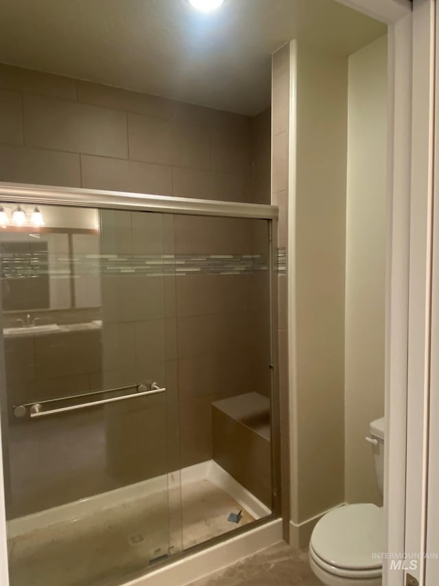 2504 E Hidden Creek St, Nampa, ID 83687 - full bath with toilet and a stall shower
