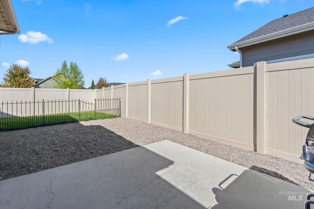 view of patio / terrace with a fenced backyard