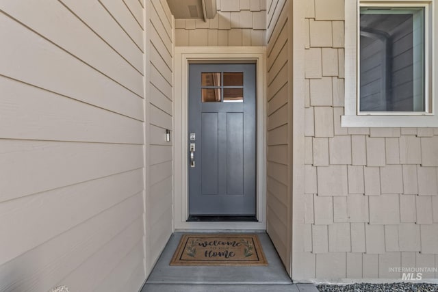 view of entrance to property