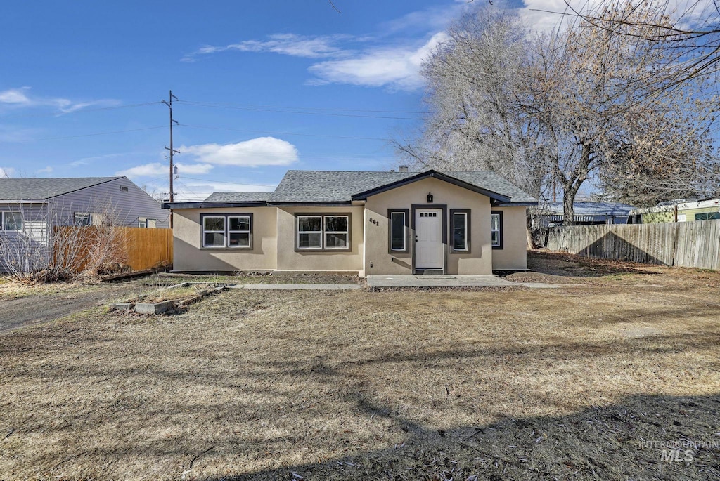 view of rear view of property