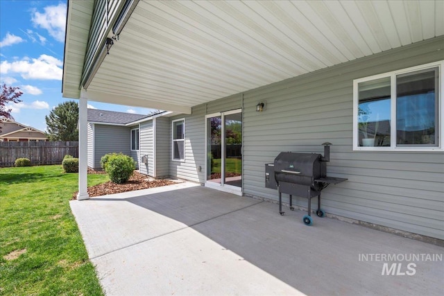 view of patio / terrace with grilling area