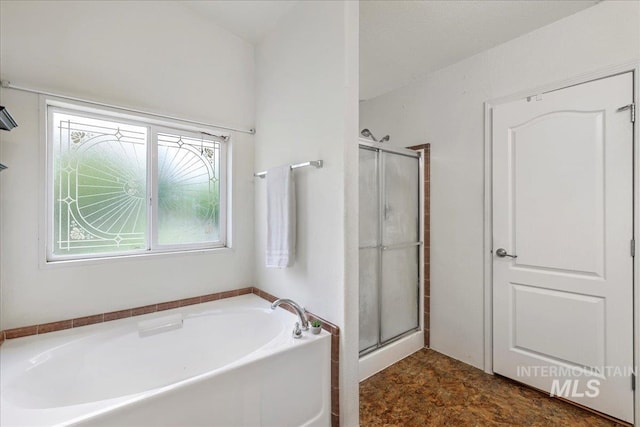 4240 N 1400 E, Buhl, ID 83316 - bathroom featuring a bath and a stall shower