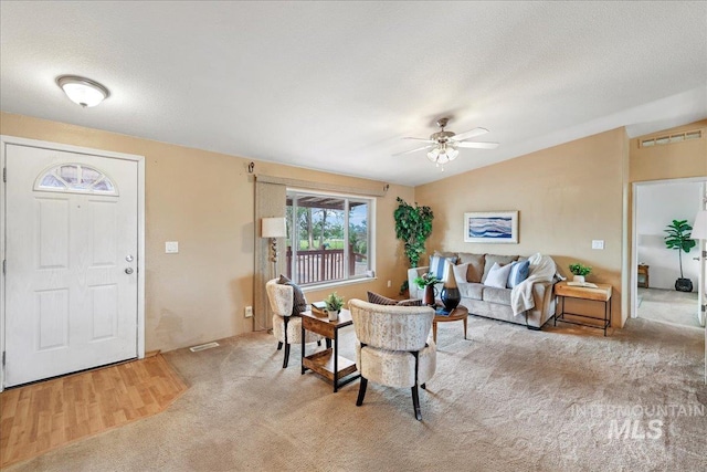 4240 N 1400 E, Buhl, ID 83316 - carpeted living area featuring a ceiling fan