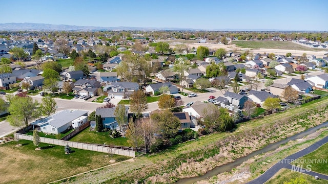 bird's eye view featuring a residential view