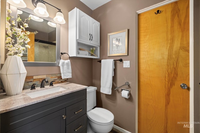 222 Dawn St, Eagle, ID 83616 - bathroom featuring vanity and a shower with door