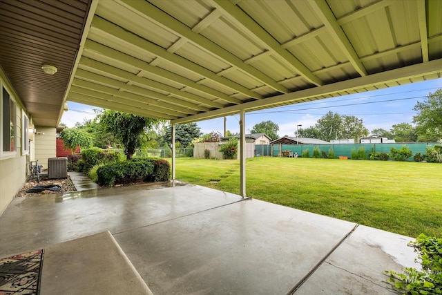 222 Dawn St, Eagle, ID 83616 - fenced backyard with a patio area
