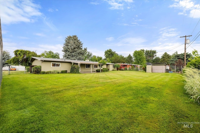 222 Dawn St, Eagle, ID 83616 - view of yard with a shed