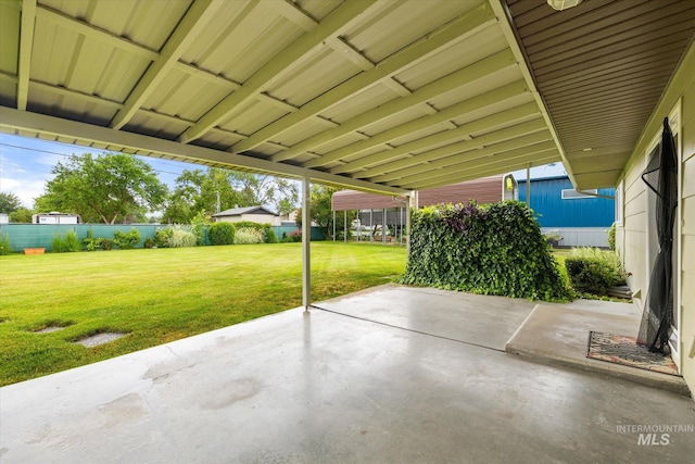 222 Dawn St, Eagle, ID 83616 - fenced backyard featuring a patio