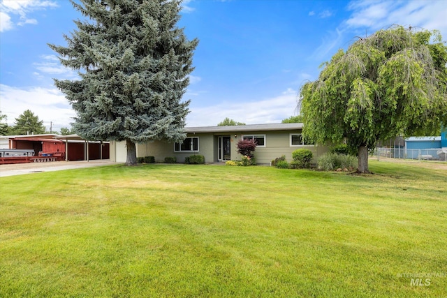 222 Dawn St, Eagle, ID 83616 - view of front of home featuring concrete driveway and an attached carport