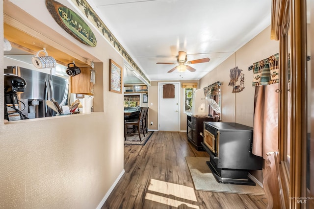 interior space featuring hardwood / wood-style flooring