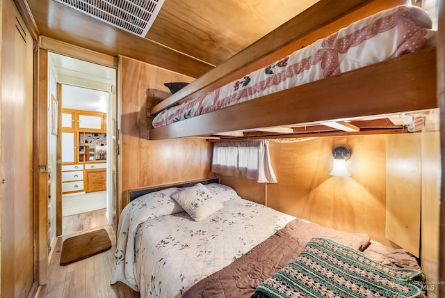 bedroom featuring hardwood / wood-style floors