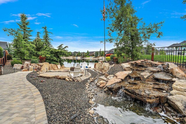 1358 N Morehouse Ave, Eagle, ID 83616 - view of yard with fence