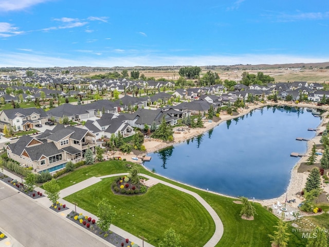 1358 N Morehouse Ave, Eagle, ID 83616 - aerial perspective of suburban area featuring a large body of water