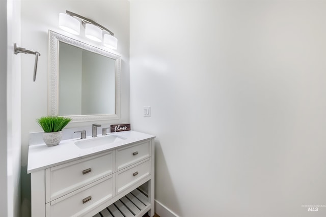 bathroom featuring vanity