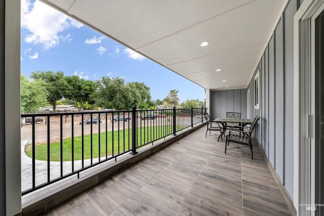 view of balcony