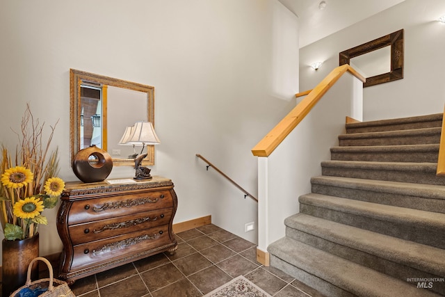 1305 Greystone, Mccall, ID 83638 - stairs with tile patterned floors and baseboards
