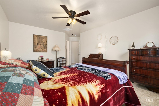 4590 E Stone Falls Dr, Nampa, ID 83686 - bedroom with carpet flooring and a ceiling fan