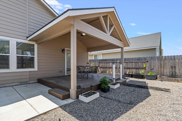 4590 E Stone Falls Dr, Nampa, ID 83686 - view of patio / terrace with a wooden deck and outdoor dining area