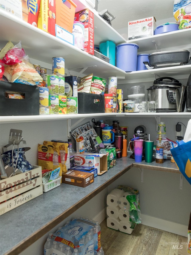 view of pantry